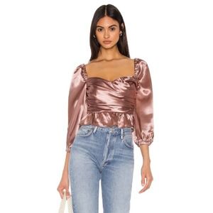 Majorelle Julia Satin Blouse (size M)